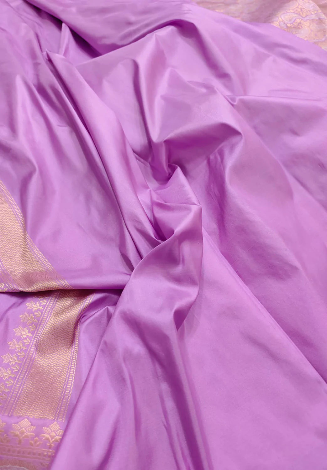 Purple Handloom Banarasi Pure Katan Silk Sona Roopa Saree