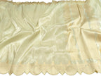 Pastel Handloom Banarasi Pure Tissue Katan Silk Scalloped Border Saree - Luxurion World