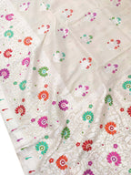 Dyeable Banarasi Handloom Pure Tussar Georgette Meenakari Saree - Luxurion World