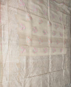 Dyeable Banarasi Handloom Pure Tussar Georgette Saree - Luxurion World