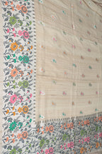 Dyeable Banarasi Handloom Pure Tussar Georgette Meenakari Saree - Luxurion World