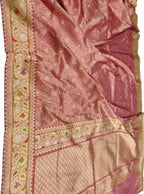 Exquisite Red Banarasi Handloom Silk Saree - Luxurion World