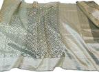 Green Banarasi Handloom Tissue Silk Saree - Luxurion World