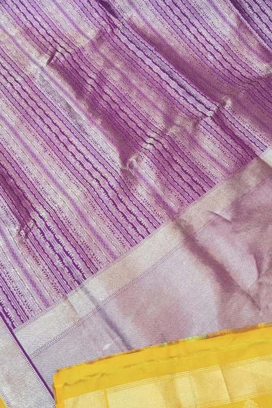 Opulent Purple Banarasi Katan Silk Saree
