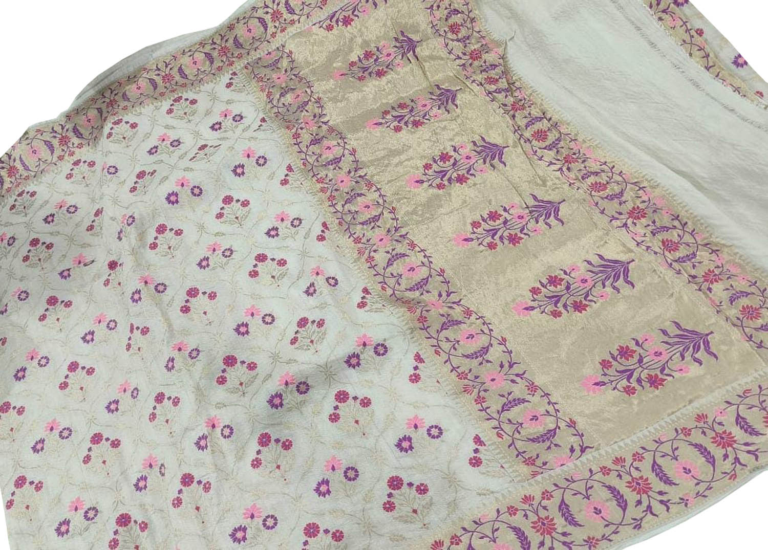 Elegant Dyeable Banarasi Tussar Georgette Saree - Luxurion World