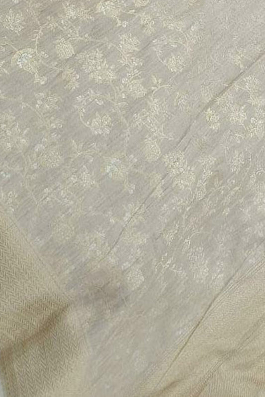 Exquisite Dyeable Banarasi Tussar Georgette Saree - Luxurion World