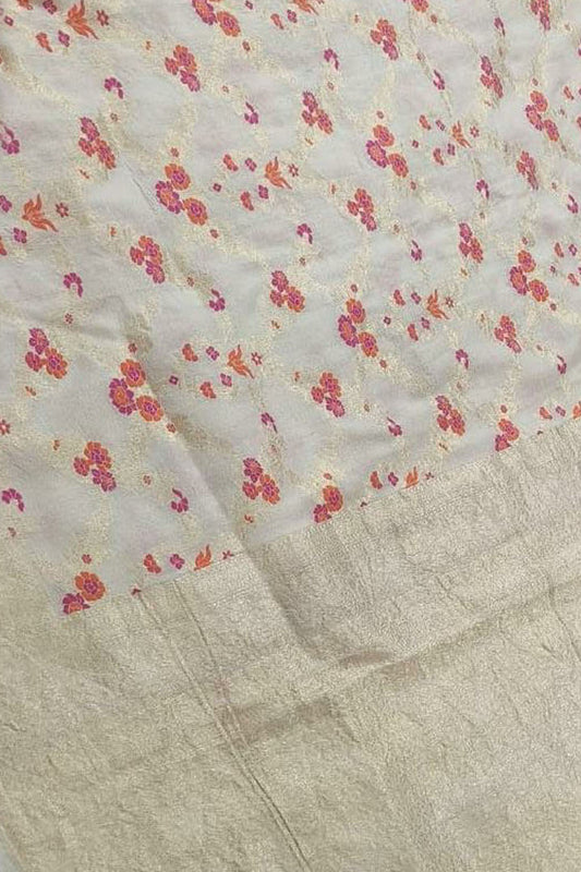 Exquisite Dyeable Banarasi Tussar Georgette Saree - Luxurion World