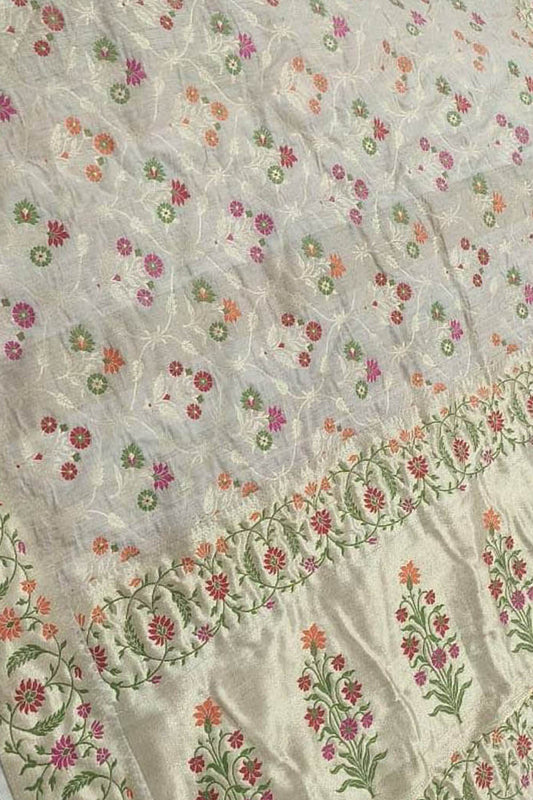 Exquisite Dyeable Banarasi Tussar Georgette Saree - Luxurion World