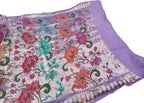 Elegant Purple Banarasi Tussar Georgette Saree - Luxurion World