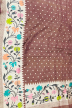 Elegant Maroon Banarasi Tussar Georgette Saree - Luxurion World