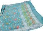 Elegant Blue Banarasi Tussar Georgette Saree - Luxurion World