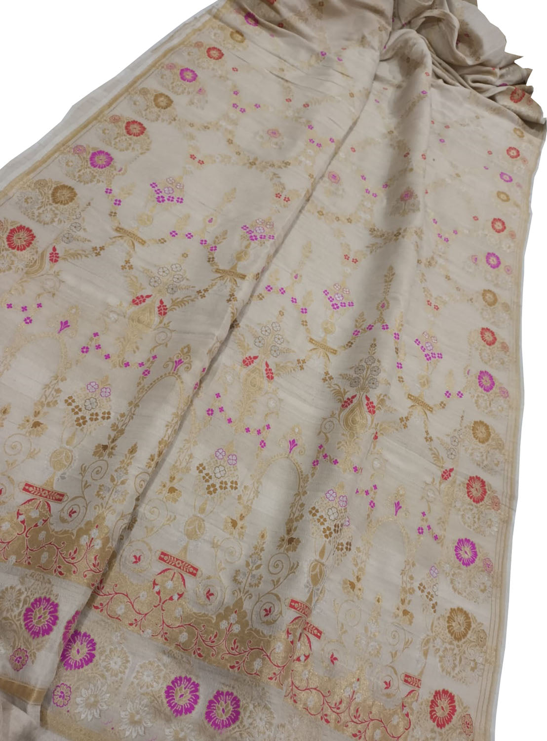 Dazzling Dyeable Banarasi Handloom Pure Tussar Georgette Saree - Luxurion World