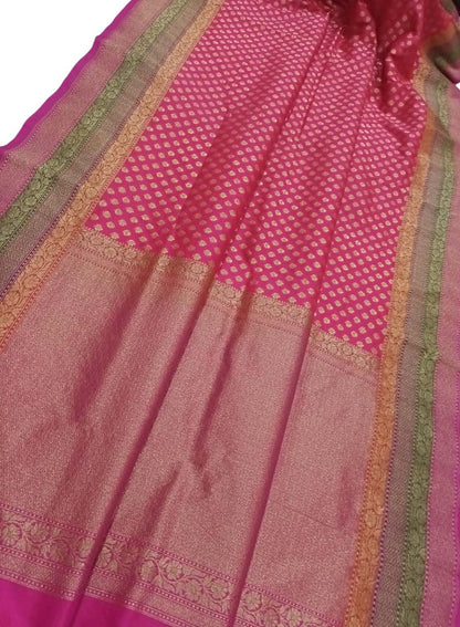 Elegant Pink Banarasi Silk Saree: A Timeless Classic - Luxurion World