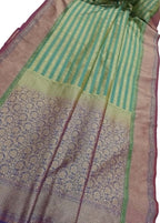 Enchanting Green Banarasi Silk Saree: A Timeless Elegance - Luxurion World