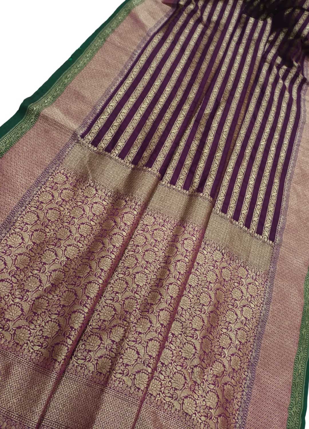 Elegant Purple Banarasi Silk Saree: A Timeless Classic - Luxurion World
