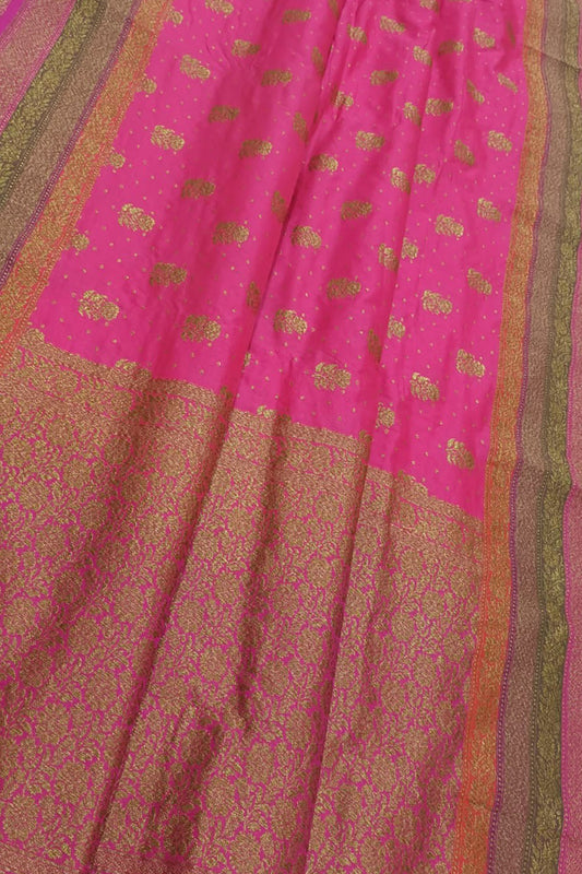 Elegant Pink Banarasi Silk Saree: A Timeless Classic - Luxurion World