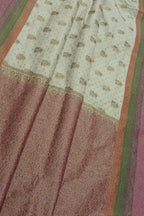 Elegant Off White Banarasi Silk Saree: A Timeless Classic - Luxurion World