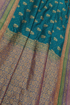 Elegant Blue Banarasi Silk Saree: Traditional Charm with a Modern Twist - Luxurion World