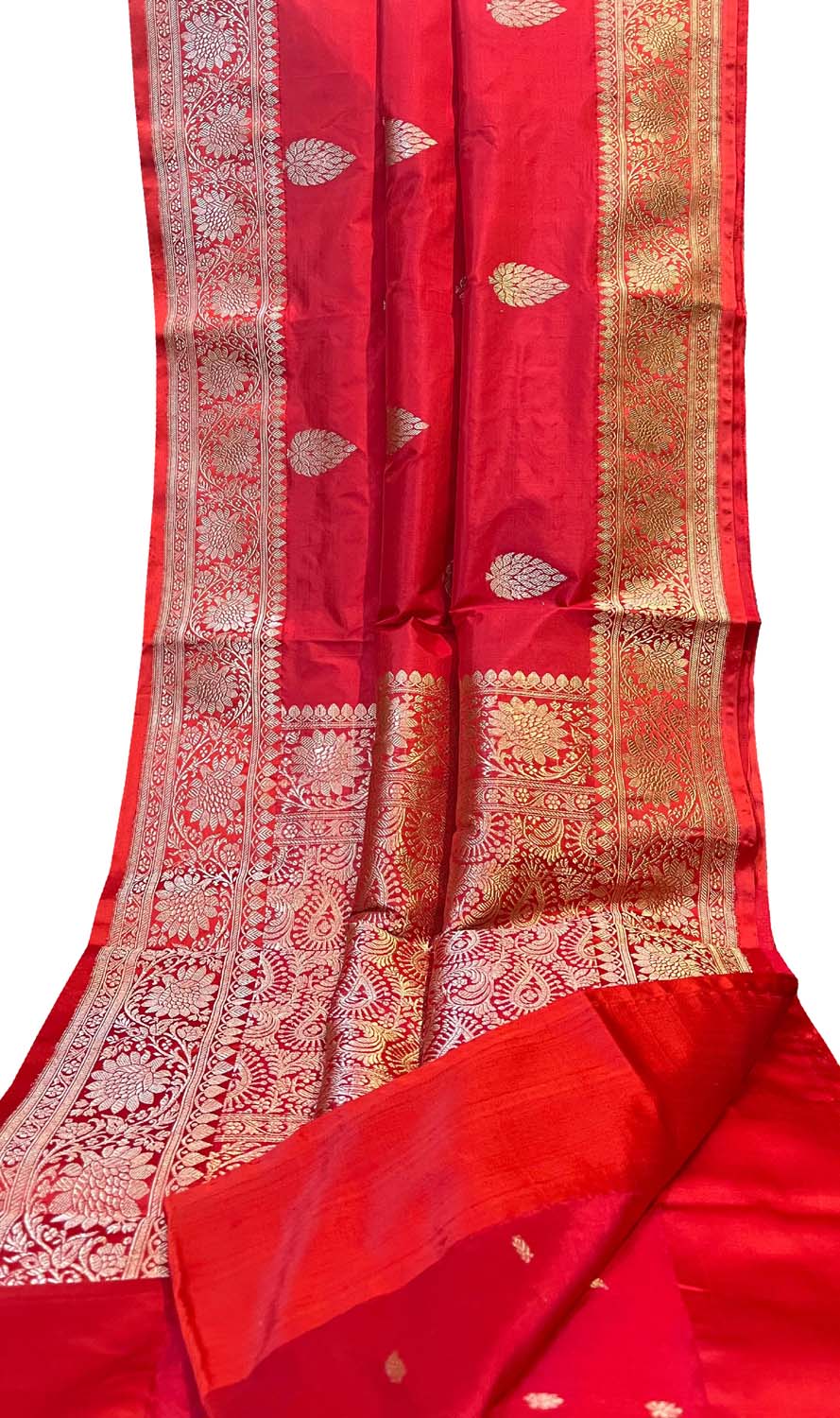 Exquisite Pink Banarasi Handloom Silk Saree - Luxurion World
