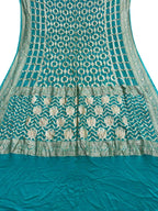 Blue Banarasi Bandhani Pure Georgette Saree - Luxurion World