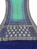 Blue Banarasi Bandhani Pure Georgette Saree - Luxurion World