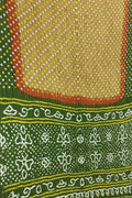 Multicolor Bandhani Pure Gajji Silk Saree - Luxurion World
