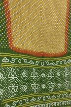 Multicolor Bandhani Pure Gajji Silk Saree - Luxurion World