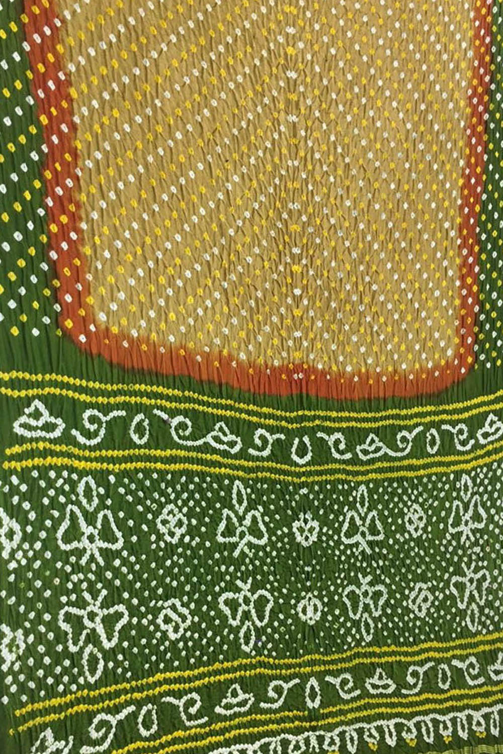 Multicolor Bandhani Pure Gajji Silk Saree - Luxurion World