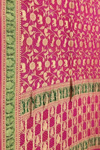 Pink Banarasi Bandhani Pure Georgette Saree - Luxurion World