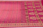 Elegant Pink Banarasi Bandhani Georgette Saree - Luxurion World