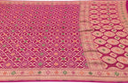Elegant Pink Banarasi Bandhani Georgette Saree: A Timeless Classic - Luxurion World