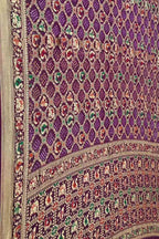 Elegant Purple Banarasi Bandhani Meenakari Georgette Saree - Luxurion World