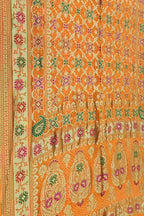 Yellow Banarasi Bandhani Meenakari Pure Georgette Saree: A Vibrant and Elegant Ethnic Attire - Luxurion World
