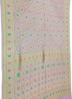 Elegant Purple Banarasi Bandhani Meenakari Georgette Saree - Luxurion World