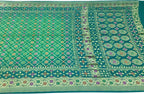 Exquisite Green Banarasi Bandhani Meenakari Georgette Saree - Luxurion World