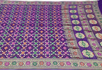Elegant Purple Banarasi Bandhani Meenakari Georgette Saree - Luxurion World