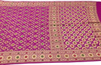 Elegant Pink Banarasi Bandhani Meenakari Georgette Saree - Luxurion World
