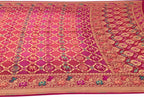 Elegant Pink Banarasi Bandhani Meenakari Georgette Saree - Luxurion World