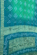 Elegant Blue Banarasi Bandhani Silk Saree - Luxurion World