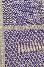 Blue Banarasi Bandhani Pure Georgette Saree - Luxurion World