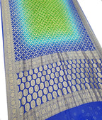 Blue Banarasi Bandhani Pure Georgette Saree - Luxurion World