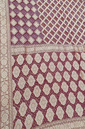 Maroon Banarasi Bandhani Pure Georgette Saree - Luxurion World
