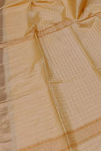 Pastel Bhagalpur Handloom Kota Checks Saree - Luxurion World