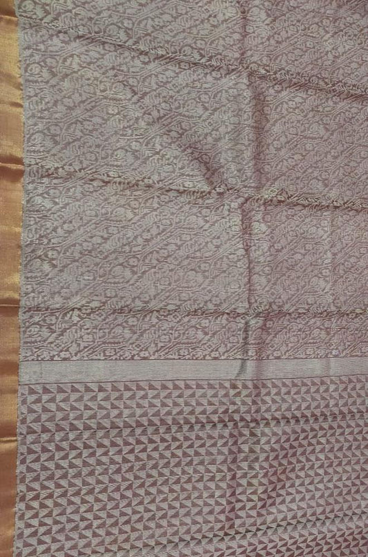 Pastel Handloom Bhagalpur Pure Tussar Silk Saree - Luxurion World