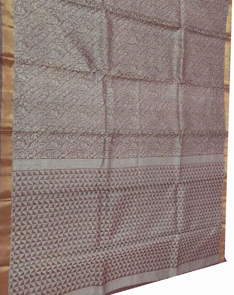 Pastel Handloom Bhagalpur Pure Tussar Silk Saree - Luxurion World
