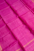 Pink Bhagalpur Handloom Pure Moonga Tussar Silk Saree - Luxurion World