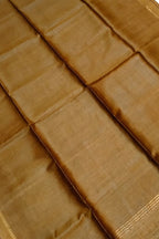 Brown Bhagalpur Handloom Pure Moonga Tussar Silk Saree - Luxurion World