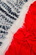 Multicolor Bhagalpur Mul Mul Cotton Shibori Design Saree - Luxurion World