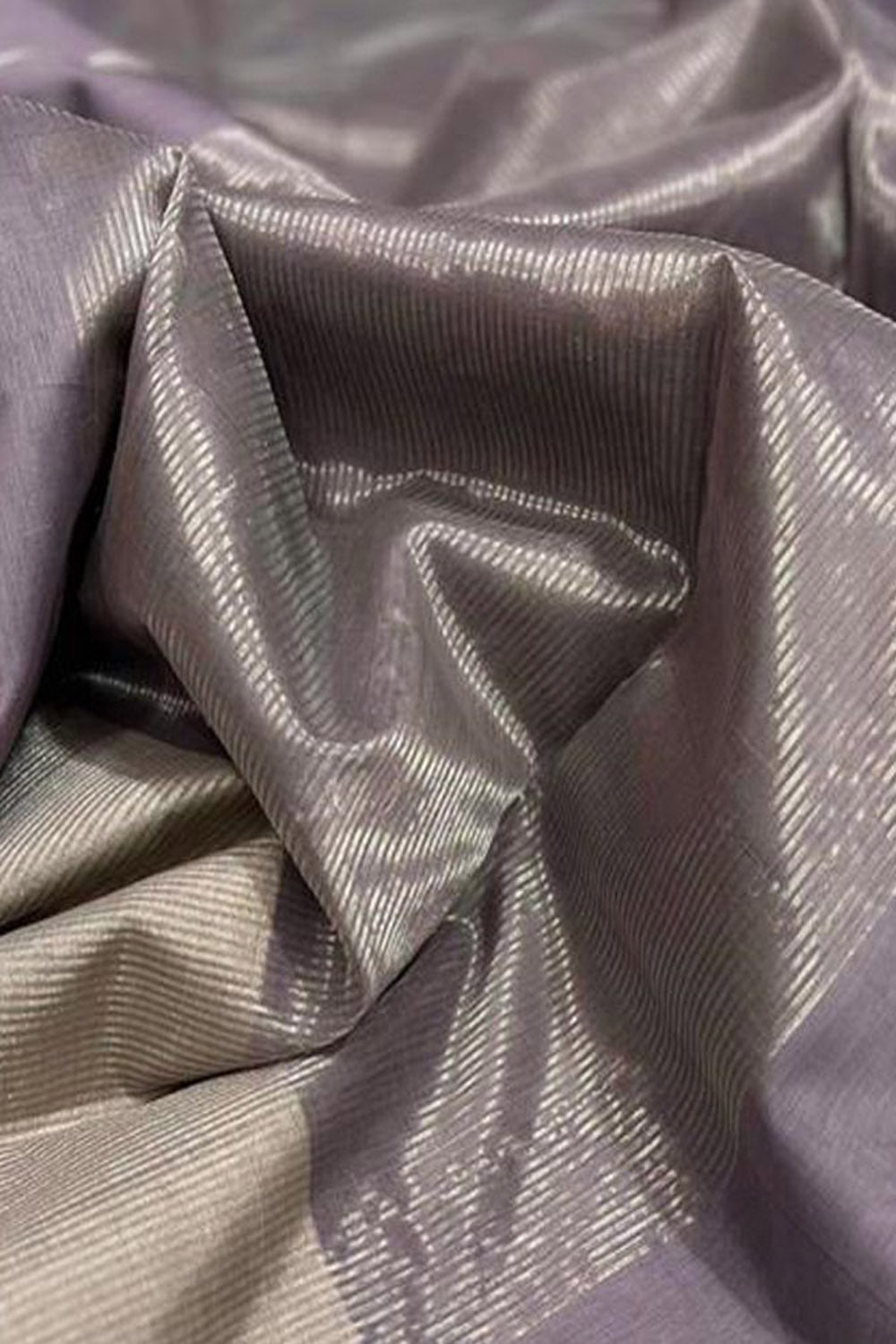 Graceful Grey Chanderi Handloom Silk Cotton Saree - Perfect for Any Occasion - Luxurion World
