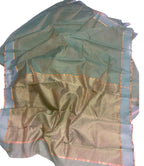 Pure Tissue Silk Saree in Blue Chanderi Handloom: Elegant and Timeless - Luxurion World